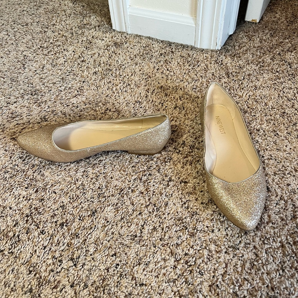 Gold flats size 7.5